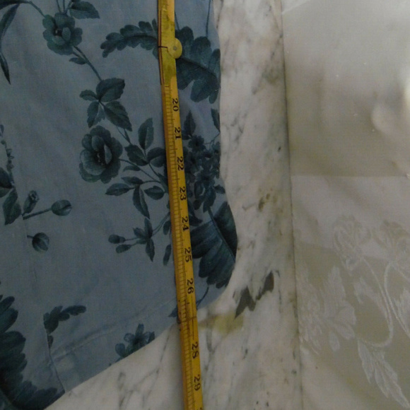 Womens~Cotton Studio~ Blue flower~long sleeve - Picture 3 of 8